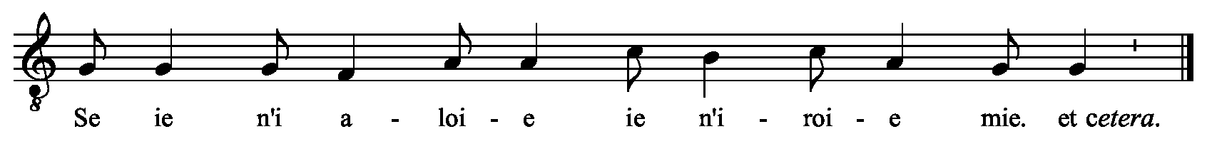 Refrain musical notation